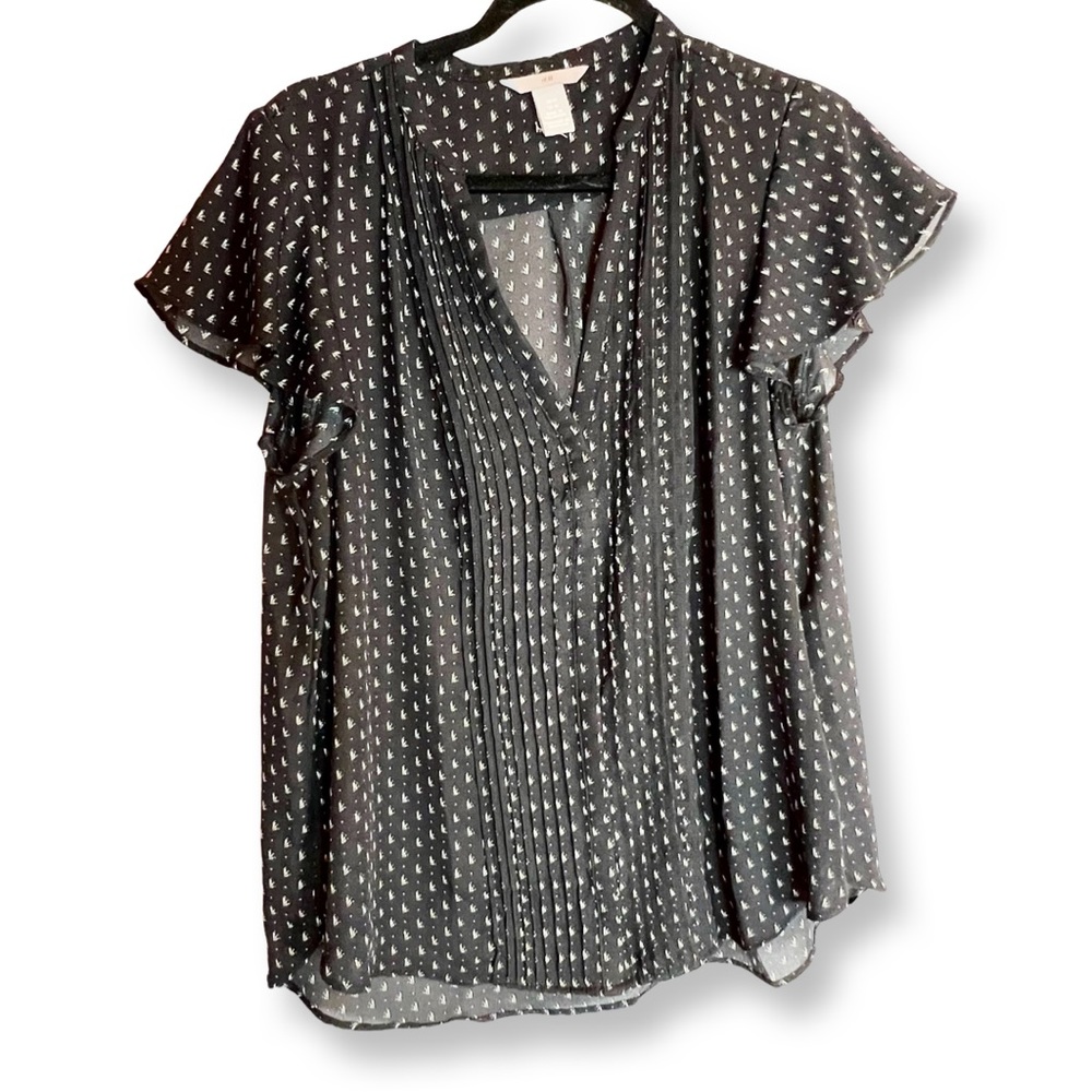 H&M print blouse s14- great for suits